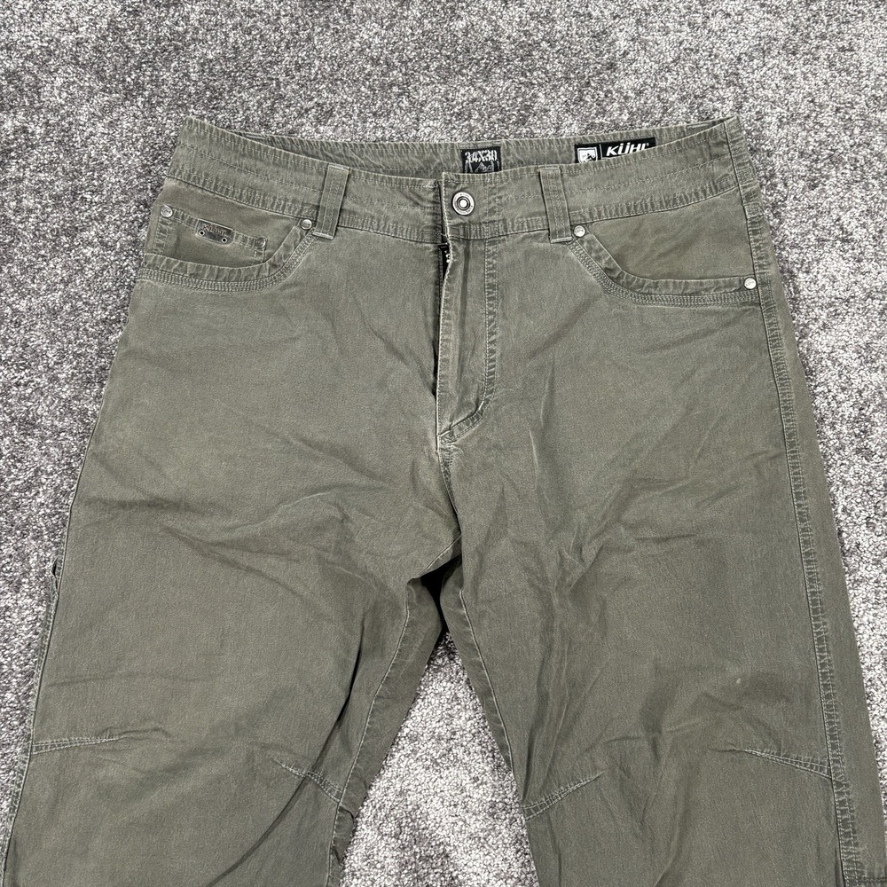 Kuhl Revolvr Pants Mens 34x30 Gray Vintage Patina Dye Canvas Hiking Outdoor - Picture 7 of 14